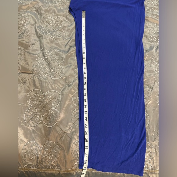 Long Blue Maxi Dress with Long Slit - Picture 3 of 7